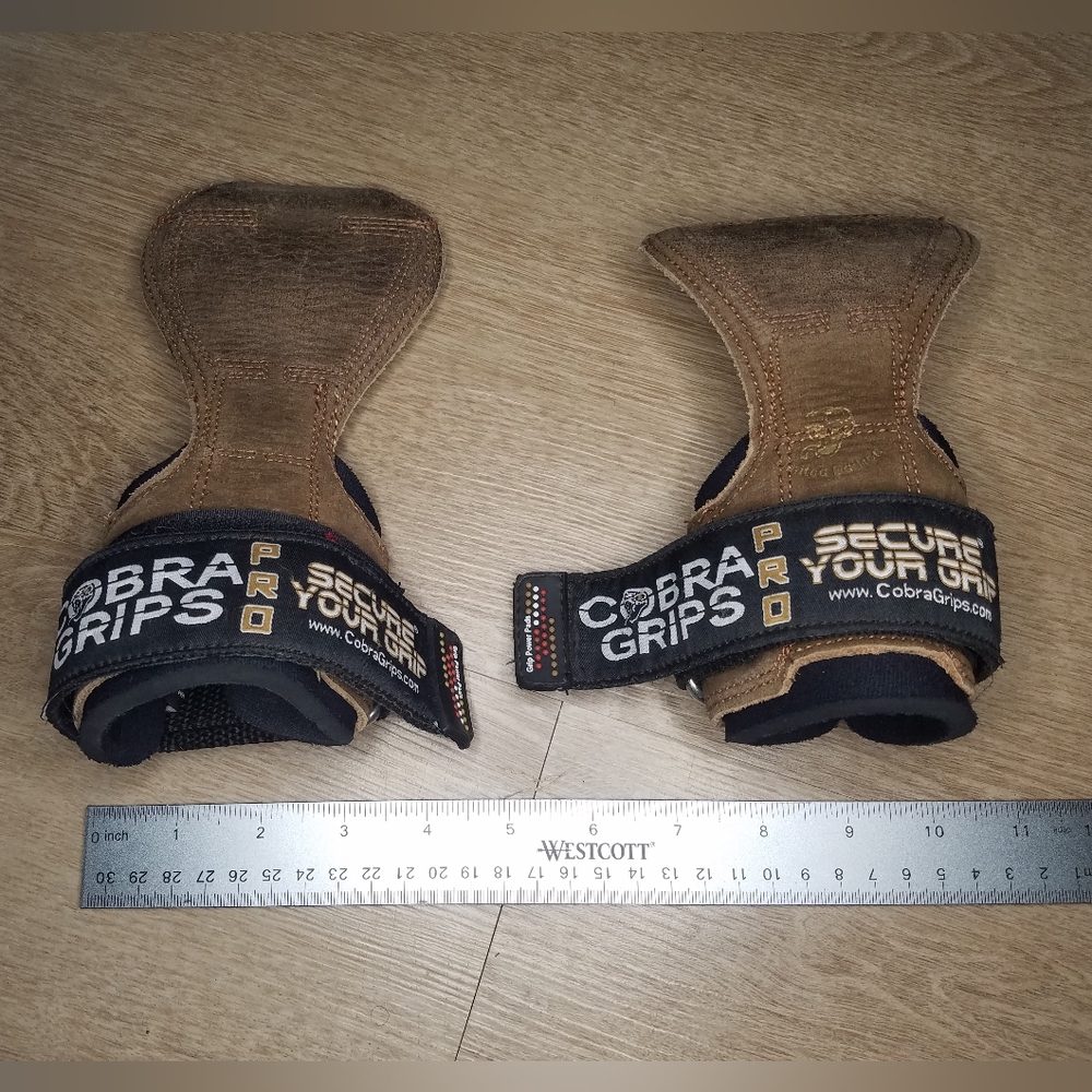 Cobra Grips PRO Weight Lifting Gloves Heavy Duty Straps 